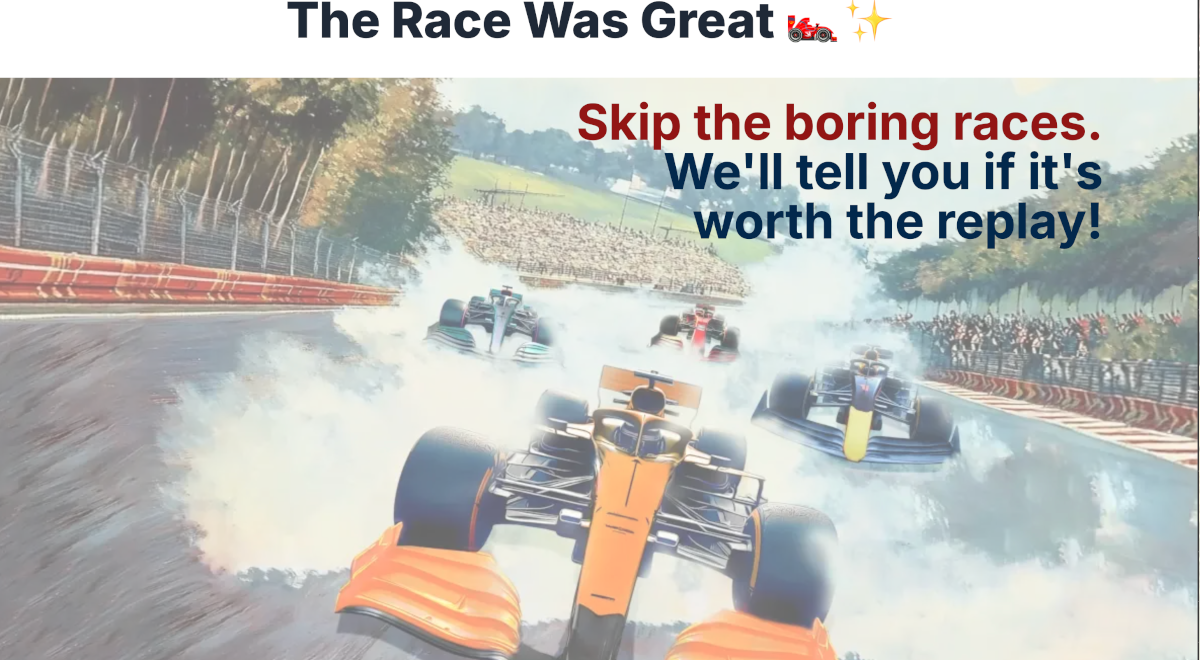 The Race Was Great screenshot 1